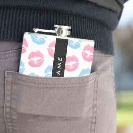 Rosa Läppar, Blue Läppar, Kiss, Ditt namn, Anpassa Fickplunta