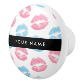 Rosa Läppar, Blue Läppar, Kiss, Ditt namn, Anpassa Knopp