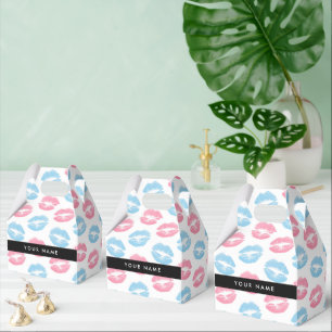 Rosa Läppar, Blue Läppar, Kiss, Ditt namn, Anpassa Presentaskar