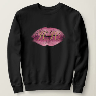 Rosa Läppar Guld XOXO T Shirt
