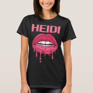 Rosa Läppar - Heidi Namn T Shirt