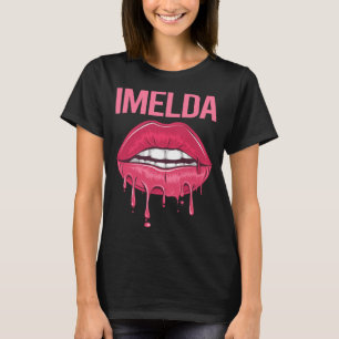 Rosa Läppar - Imelda Namn T Shirt