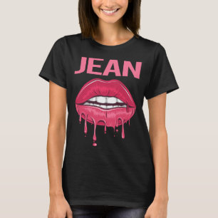 Rosa Läppar - Jean Namn T Shirt