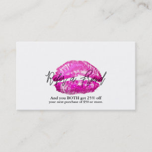 Rosa Läppar Kiss Makeup Beauty Glam Rabattkort