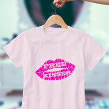 Rosa Läppar Lipstick Kiss Free Kisses T-Shirt