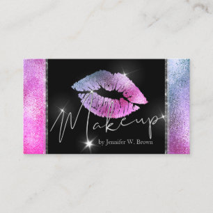 Rosa Läppar Lipstick Makeup elegant lyx Visitkort