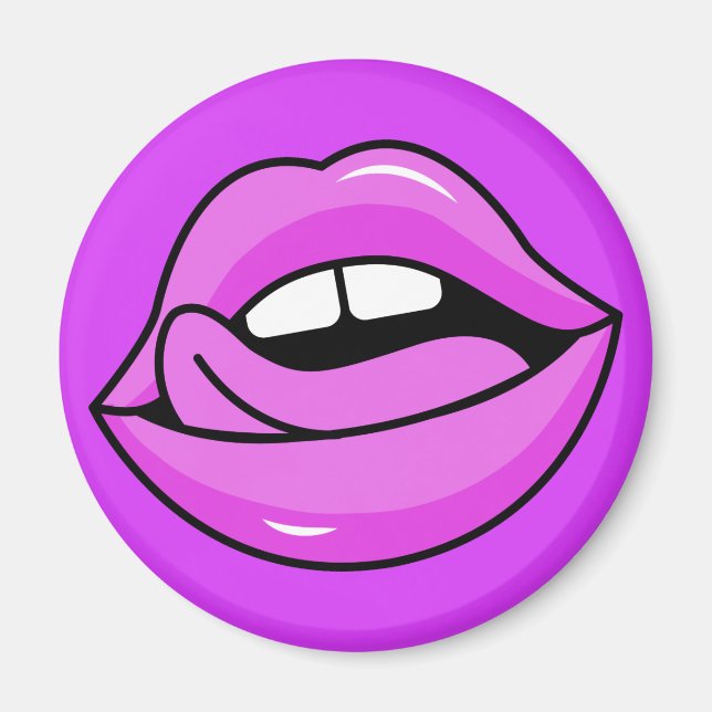 Rosa Läppar magnet (Framsidan)