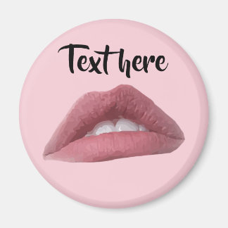 Rosa Läppar Magnet