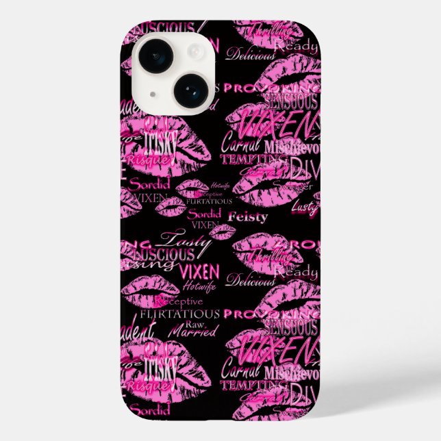 Rosa Läppar Mischievent Vixen Hotfru Skriv ut (Baksida)