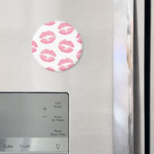 Rosa Läppar, Mönster i Läppar, Rosa Lipstick, kyss Magnet