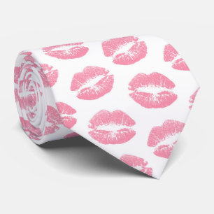 Rosa Läppar, Mönster i Läppar, Rosa Lipstick, kyss Slips