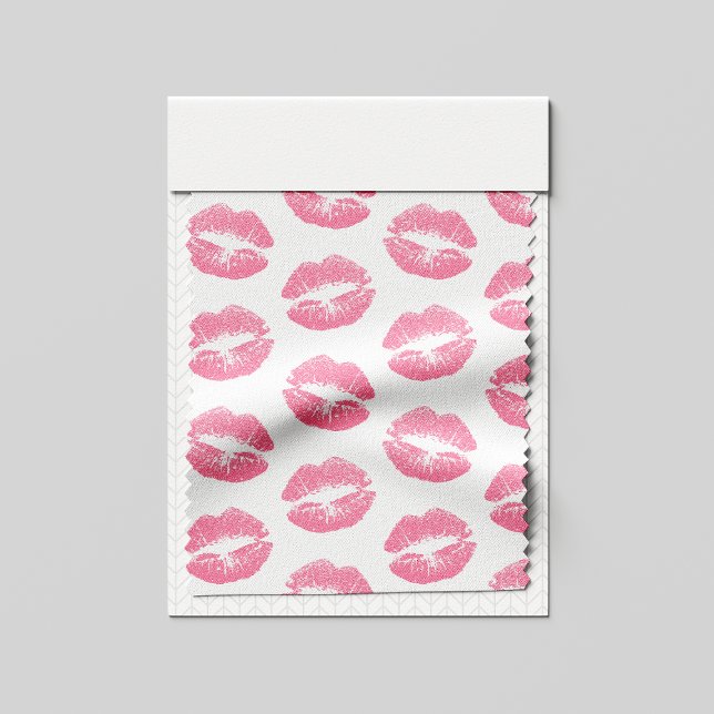 Rosa Läppar, Mönster i Läppar, Rosa Lipstick, kyss Tyg (Skapare uppladdad)