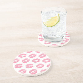 Rosa Läppar, Mönster i Läppar, Rosa Lipstick, kyss Underlägg