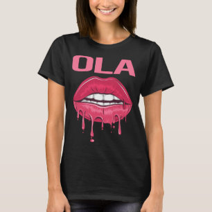 Rosa Läppar - Ola Namn T Shirt
