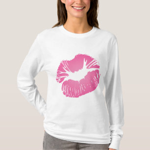 Rosa läppar tee shirt