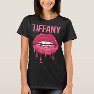 Rosa Läppar - Tiffany Namn T Shirt
