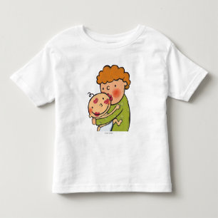 Rosa läppstiftkyssar för mormor för baby tröja