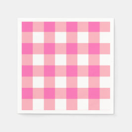 Rosa Large Gingham Play Checks Pappersservett