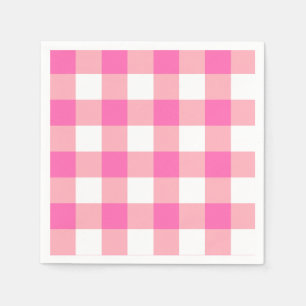 Rosa Large Gingham Play Checks Pappersservett