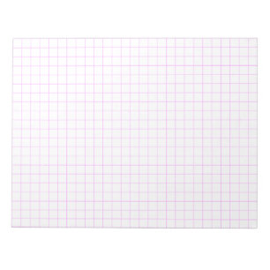 Rosa Large Graph Papper Anteckningsblock