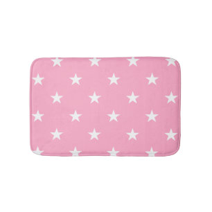 Rosa Large Stars Bath Mat Badrumsmatta