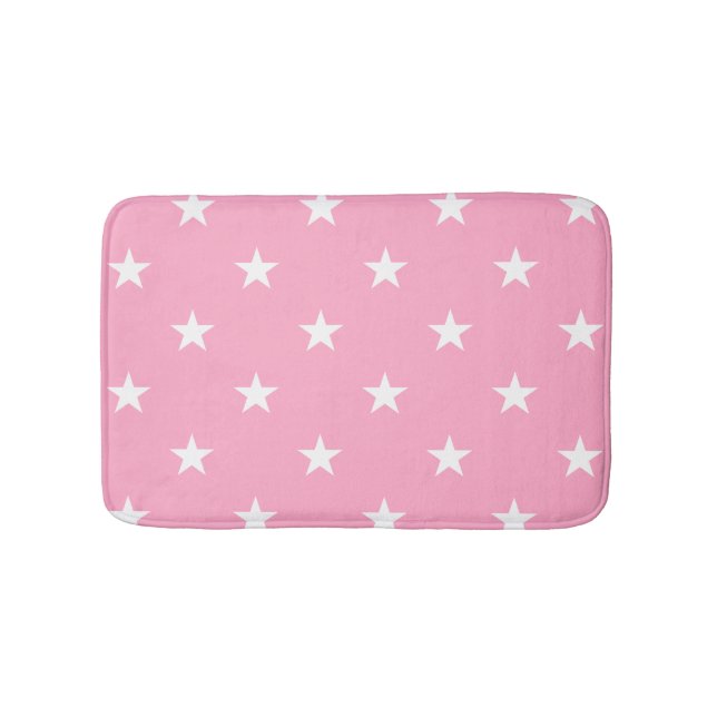 Rosa Large Stars Bath Mat Badrumsmatta (Framsidan)