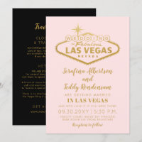 Rosa Las Vegas fantastiskt resmål för bröllop