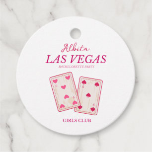 rosa Las Vegas möhippa Gåvor Etiketter