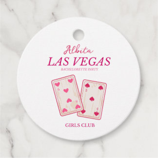 rosa Las Vegas möhippa Gåvor Etiketter