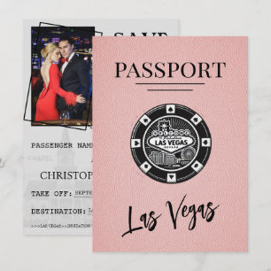 Rosa Las Vegas-passet Spara datum Datumet