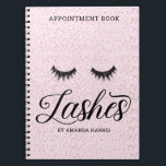 Rosa Lash Möte Bok Anteckningsbok<br><div class="desc">Trendigets chic  rosa blinkar möte bok/planerare.</div>