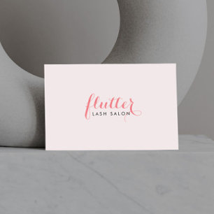 Rosa Lash Salon-Affärskortet Visitkort