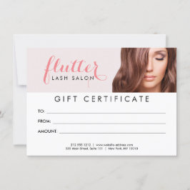 Rosa Lash Salon Photo Gift Certificate