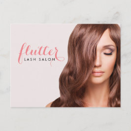 Rosa Lash Salon Photo Promotional Postcard Vykort