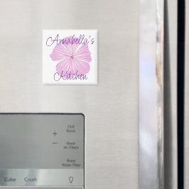 Rosa Lavatera Flower Magnet