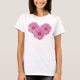 Rosa LavateraTshirt Tee Shirt