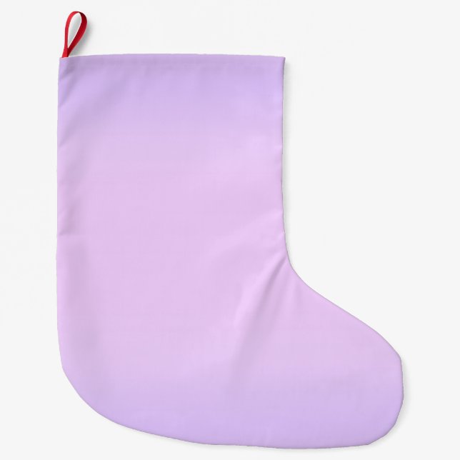 Rosa Lavendel Stor Julstrumpa (Framsidan)