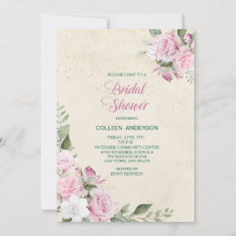 Rosa Lavender Ro Möhippa Inbjudningar