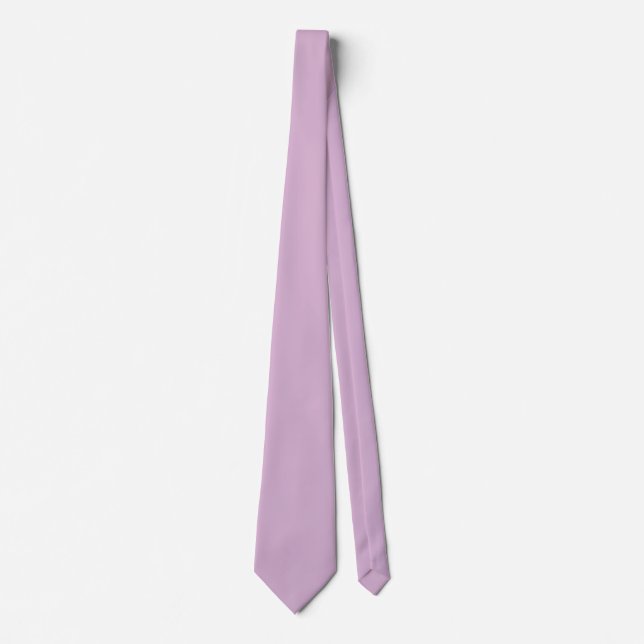 Rosa Lavender Solid Färg Slips (Framsida)