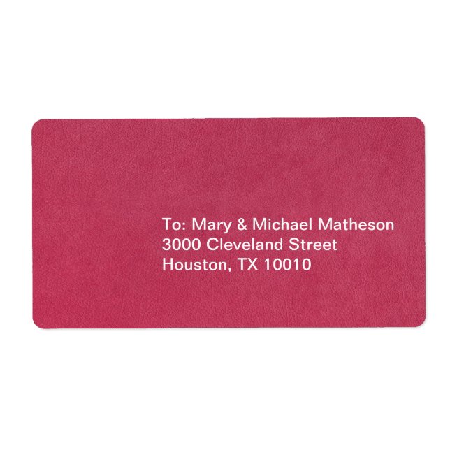 Rosa Leather-utseende Fraktsedel (Framsidan)