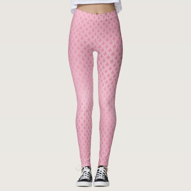Rosa Leggings  Mönster (Framsida)