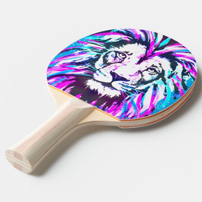 Rosa Lejon Head - Lejon Ping Pong Paddle Pingisracket (Frontvinkel)