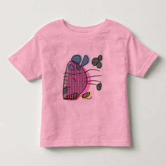 Rosa leka för kanin trummar ungeT-tröja T-shirt