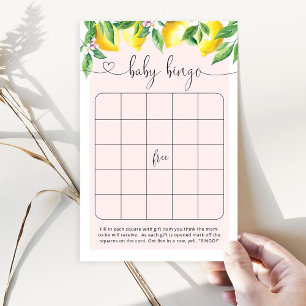 Rosa lemon baby bingo-spel