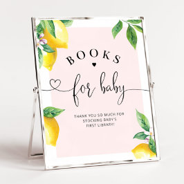 Rosa Lemon bokar för baby Poster