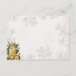 Rosa Lemonade Basic-kort för tom mottagare Tilläggskort