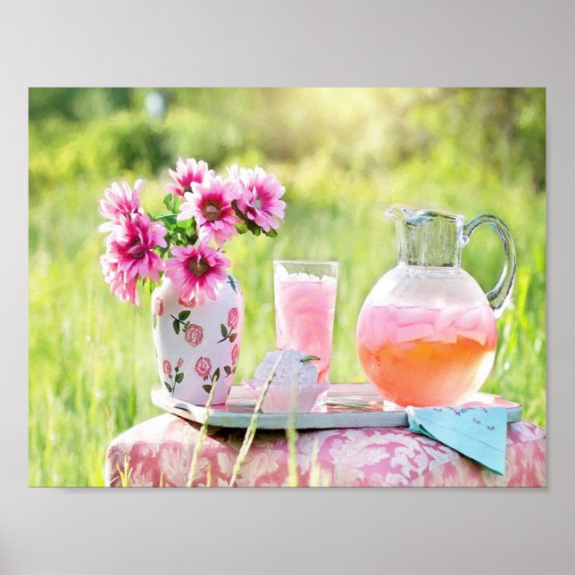 Rosa lemonade bild poster (Framsidan)