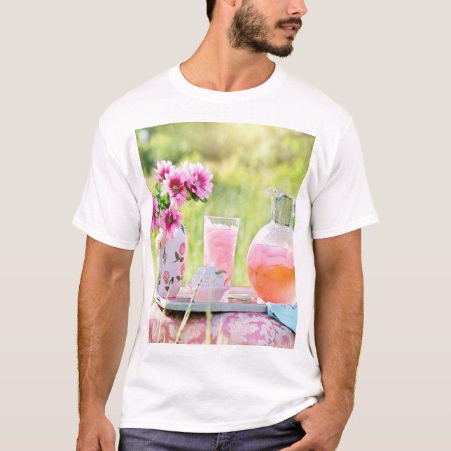 Rosa lemonade bild t shirt (Framsida)