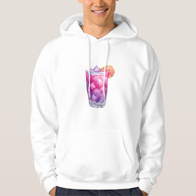 Rosa Lemonade Cocktail Hoodie (Framsida)