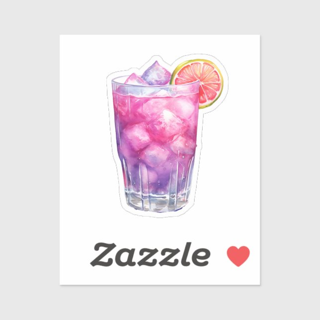 Rosa Lemonade Cocktail Klistermärken (Ark)